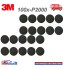 3M 150MM 6" P2000 GRIT HOOK N LOOP FOAM FINE FINISHING DISCS PAD